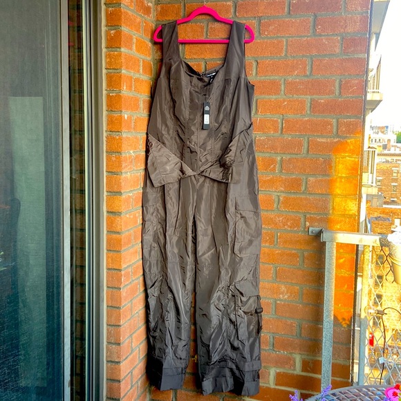 Fashion Nova Meant to be Utility Jumpsuit Size 2x -color:Charcoal - Picture 1 of 1